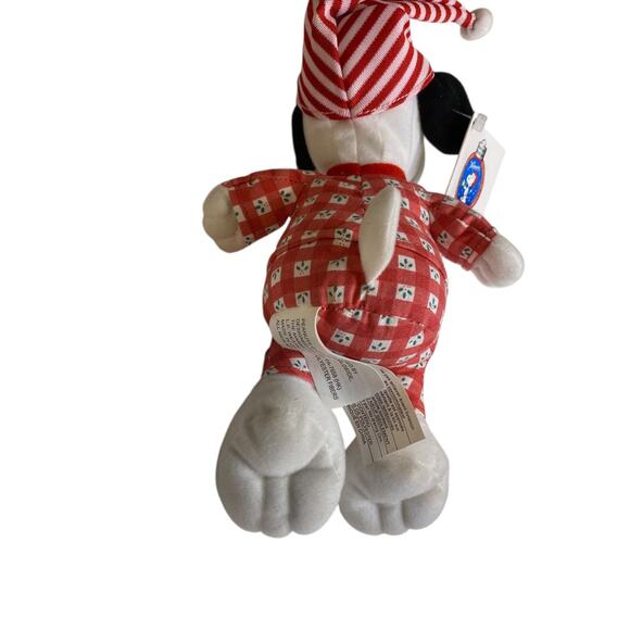 Vintage Whitmans Promotional Nighttime Snoopy Peanuts 9" Plush Bells Christmas - Picture 6 of 9